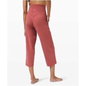 Lululemon Align HR Wide Leg Crop 23" Soft Cranberry Size 2